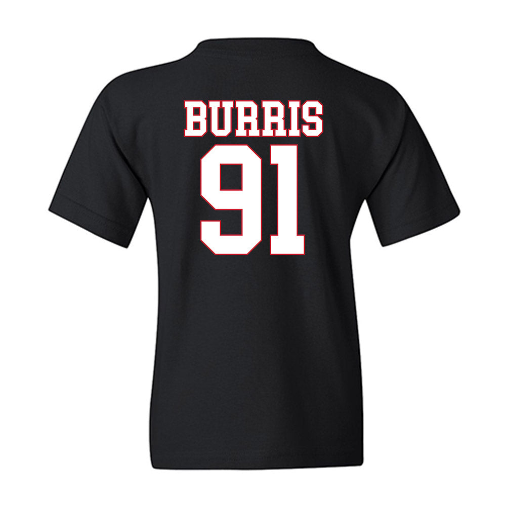 SMU - NCAA Football : Blake Burris - Youth T-Shirt-1