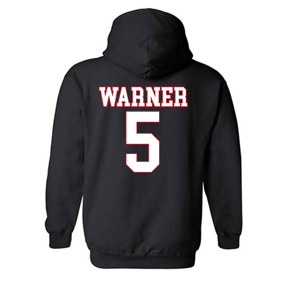 SMU - NCAA Football : DJ Warner - Hooded Sweatshirt-1