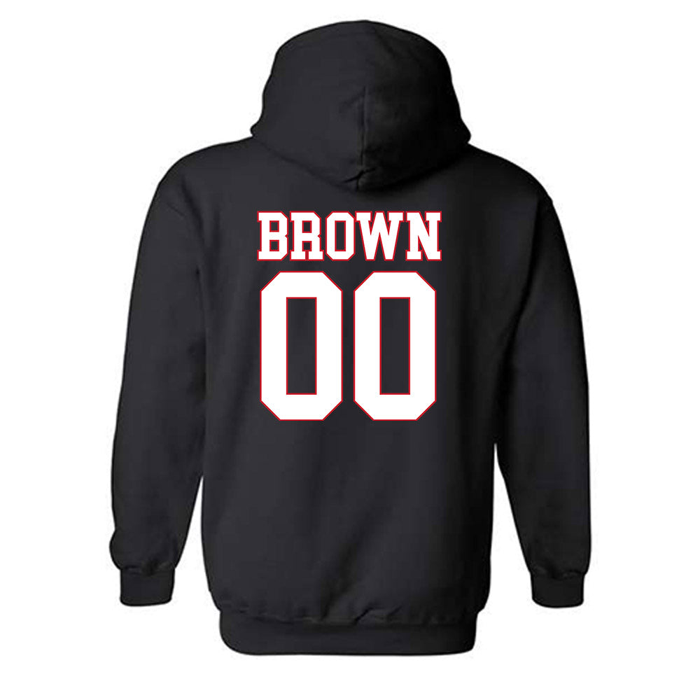 SMU - NCAA Football : Carterrious Brown - Hooded Sweatshirt-1