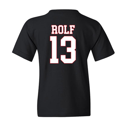 SMU - NCAA Women's Basketball : Mailien Rolf - Youth T-Shirt-1
