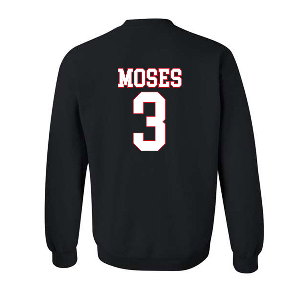 SMU - NCAA Football : Ahmaad Moses - Crewneck Sweatshirt-1