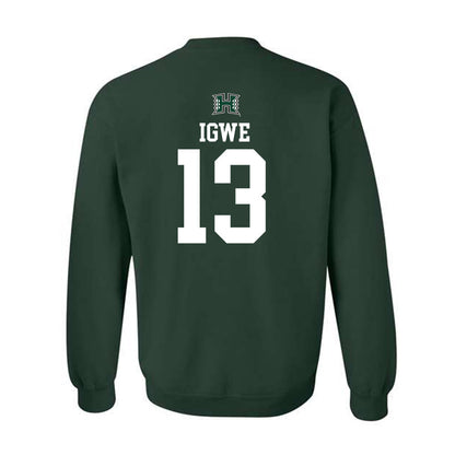 Hawaii - NCAA Men's Basketball : Roy Hideki Igwe - Sports Shersey Crewneck Sweatshirt