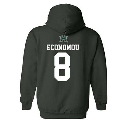 Hawaii - NCAA Men's Basketball : AJ Economou - Sports Shersey Hooded Sweatshirt