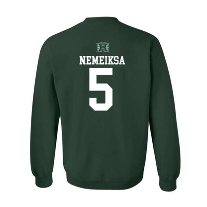 Hawaii - NCAA Men's Basketball : Gytis Nemeiksa - Sports Shersey Crewneck Sweatshirt-1
