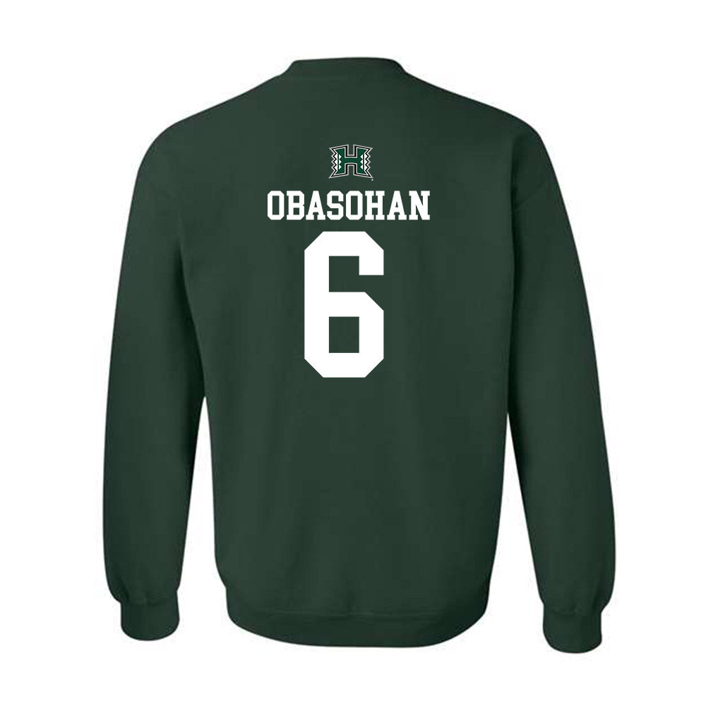 Hawaii - NCAA Men's Basketball : Samuel Osahon Obasohan - Sports Shersey Crewneck Sweatshirt