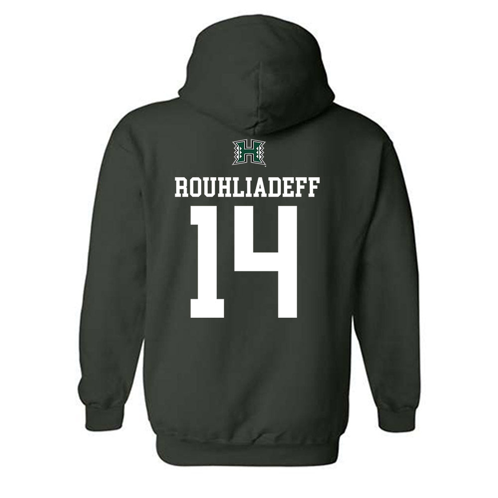 Hawaii - NCAA Men's Basketball : Harry Rouhliadeff - Sports Shersey Hooded Sweatshirt-1