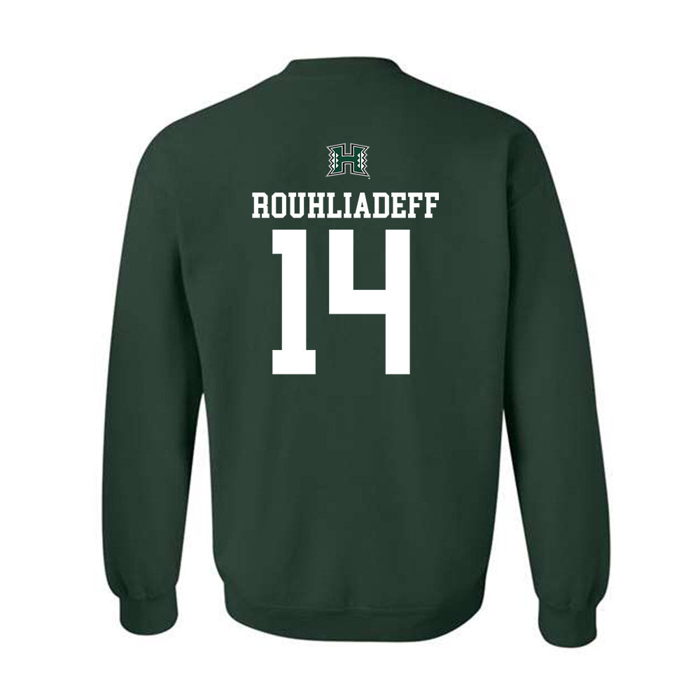 Hawaii - NCAA Men's Basketball : Harry Rouhliadeff - Sports Shersey Crewneck Sweatshirt-1