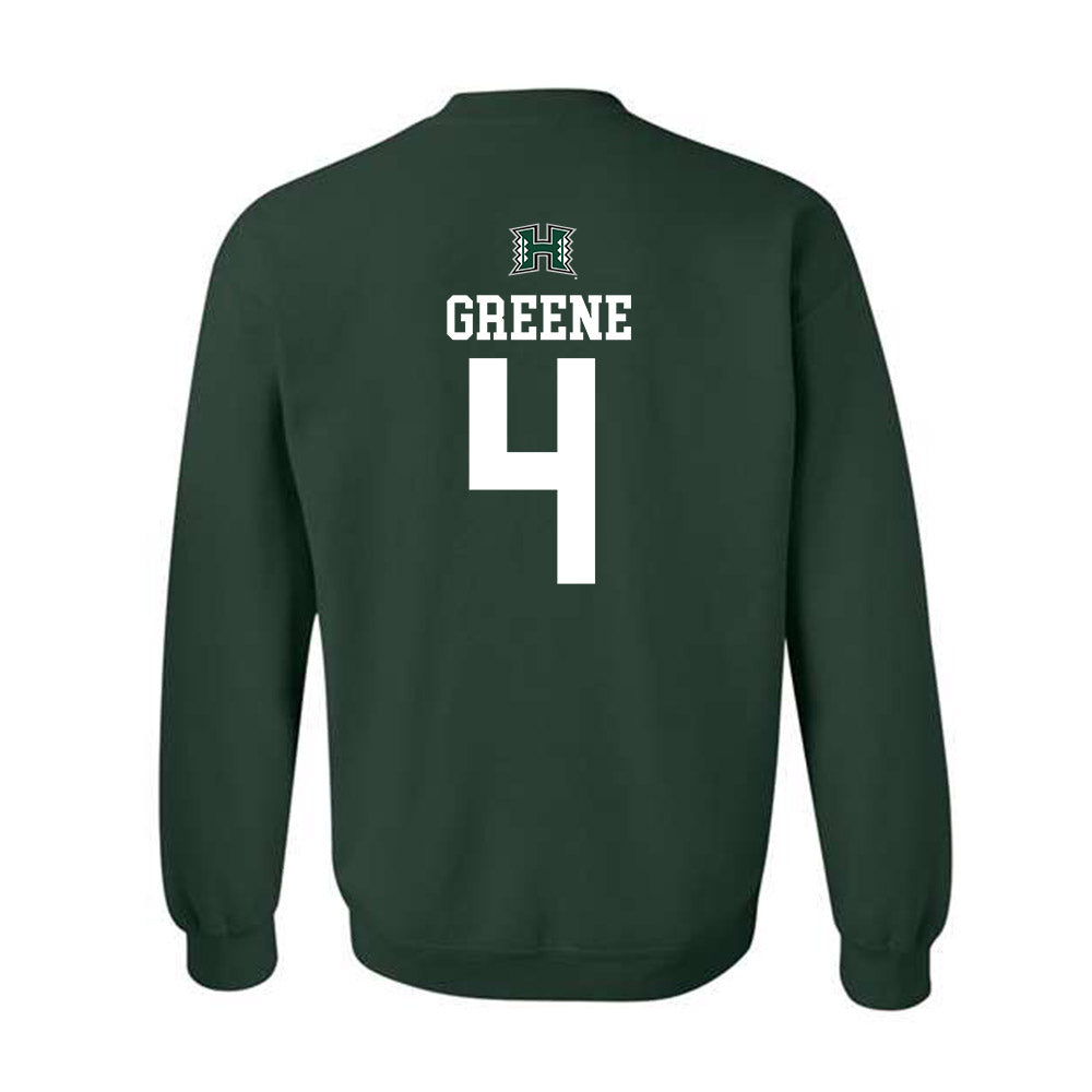 Hawaii - NCAA Men's Basketball : Marcus Greene - Sports Shersey Crewneck Sweatshirt