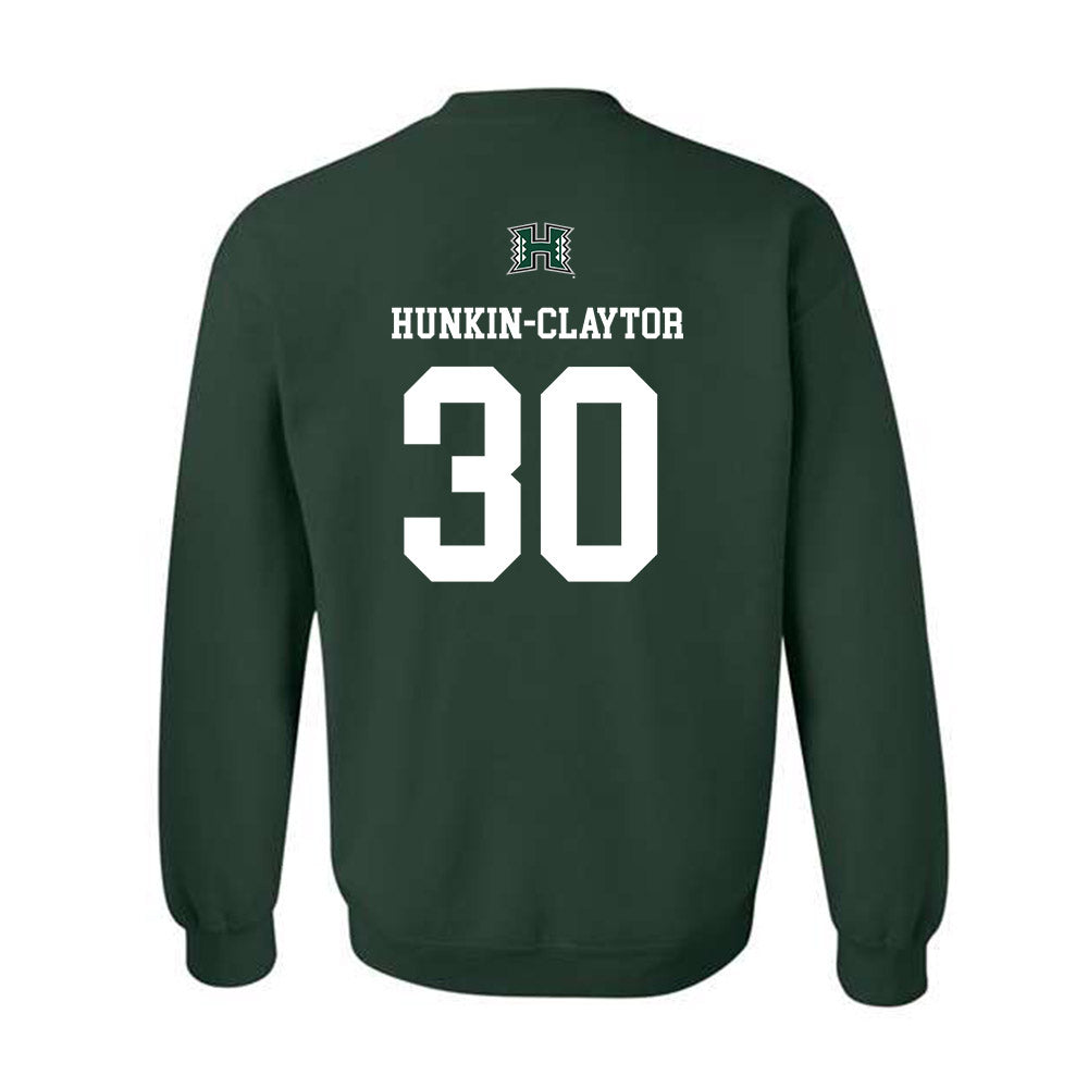 Hawaii - NCAA Men's Basketball : Aaron Hunkin-Claytor - Sports Shersey Crewneck Sweatshirt