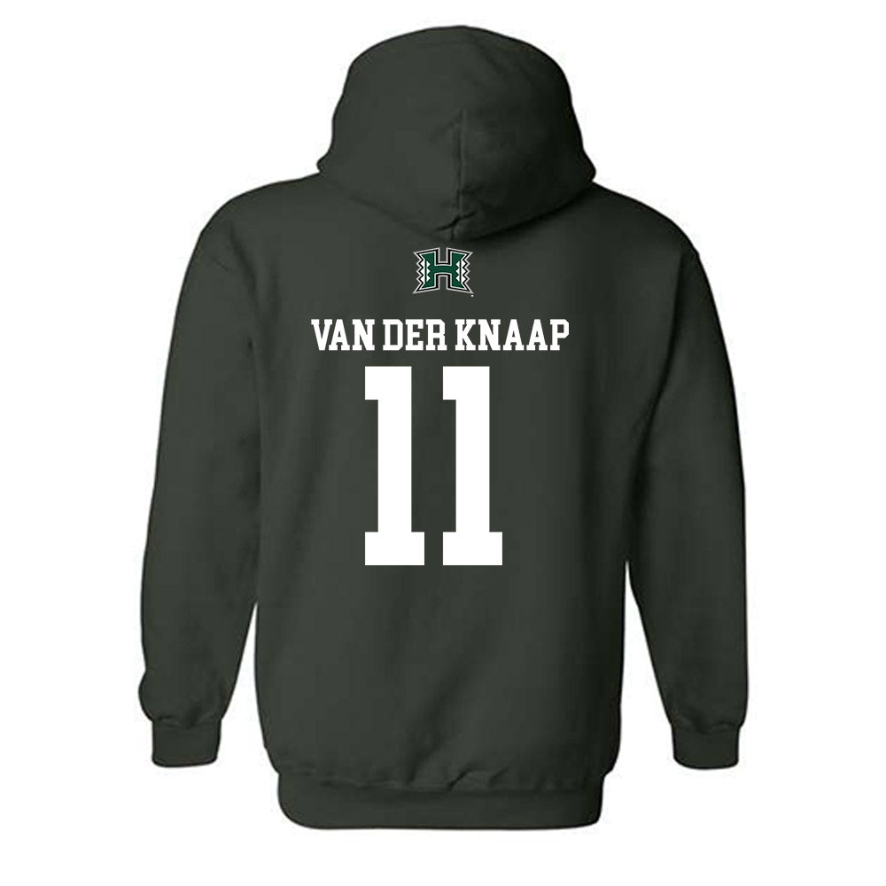 Hawaii - NCAA Men's Basketball : Jacopo Van der Knaap - Sports Shersey Hooded Sweatshirt