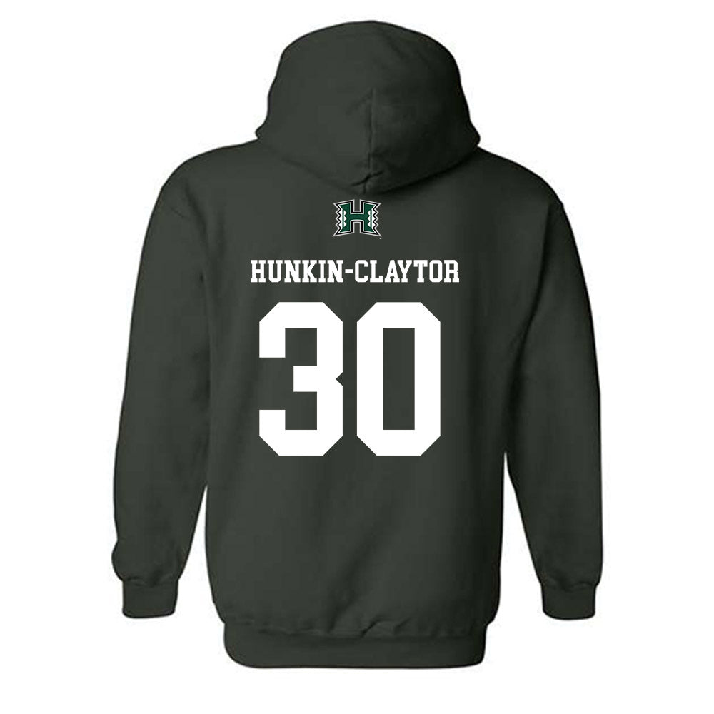 Hawaii - NCAA Men's Basketball : Aaron Hunkin-Claytor - Sports Shersey Hooded Sweatshirt