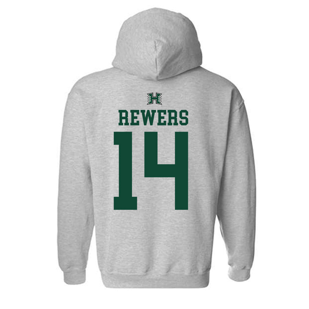 Hawaii - NCAA Women's Basketball : Brooklyn Rewers - Sports Shersey Hooded Sweatshirt-1