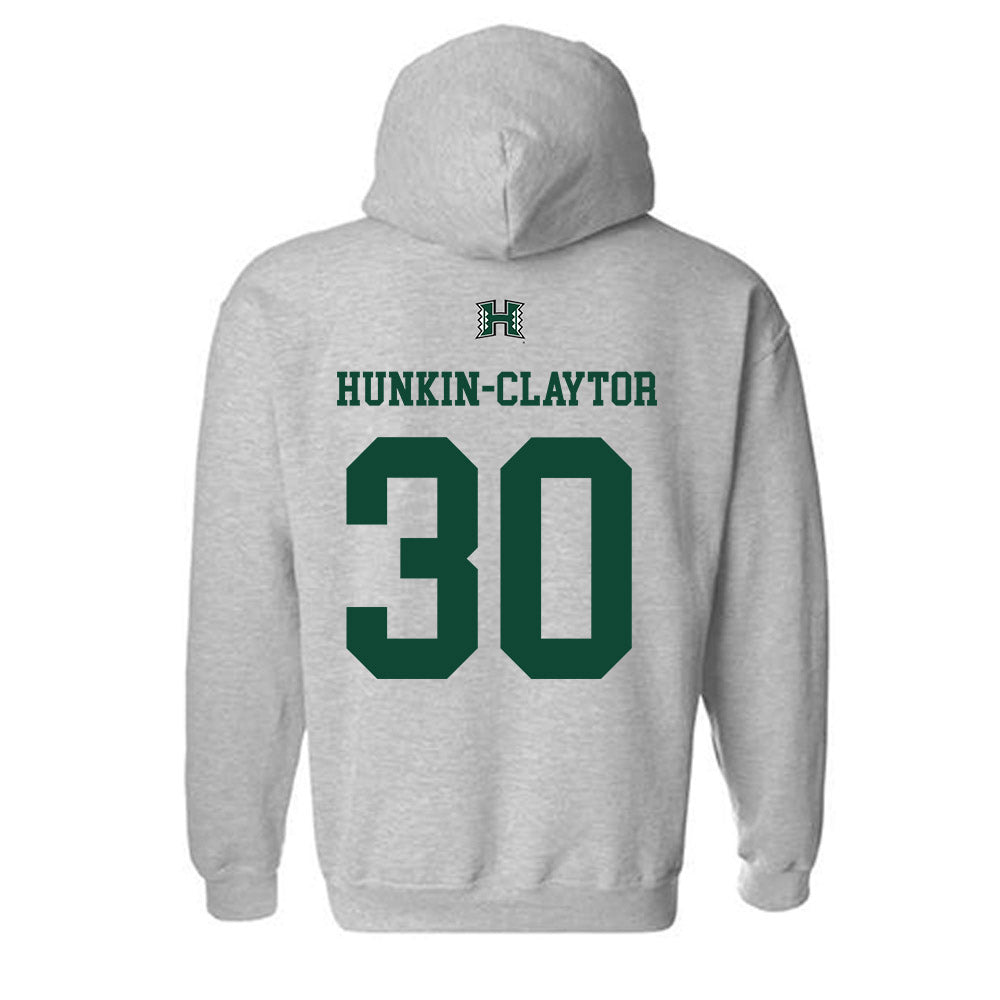 Hawaii - NCAA Men's Basketball : Aaron Hunkin-Claytor - Sports Shersey Hooded Sweatshirt