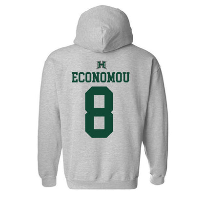 Hawaii - NCAA Men's Basketball : AJ Economou - Sports Shersey Hooded Sweatshirt