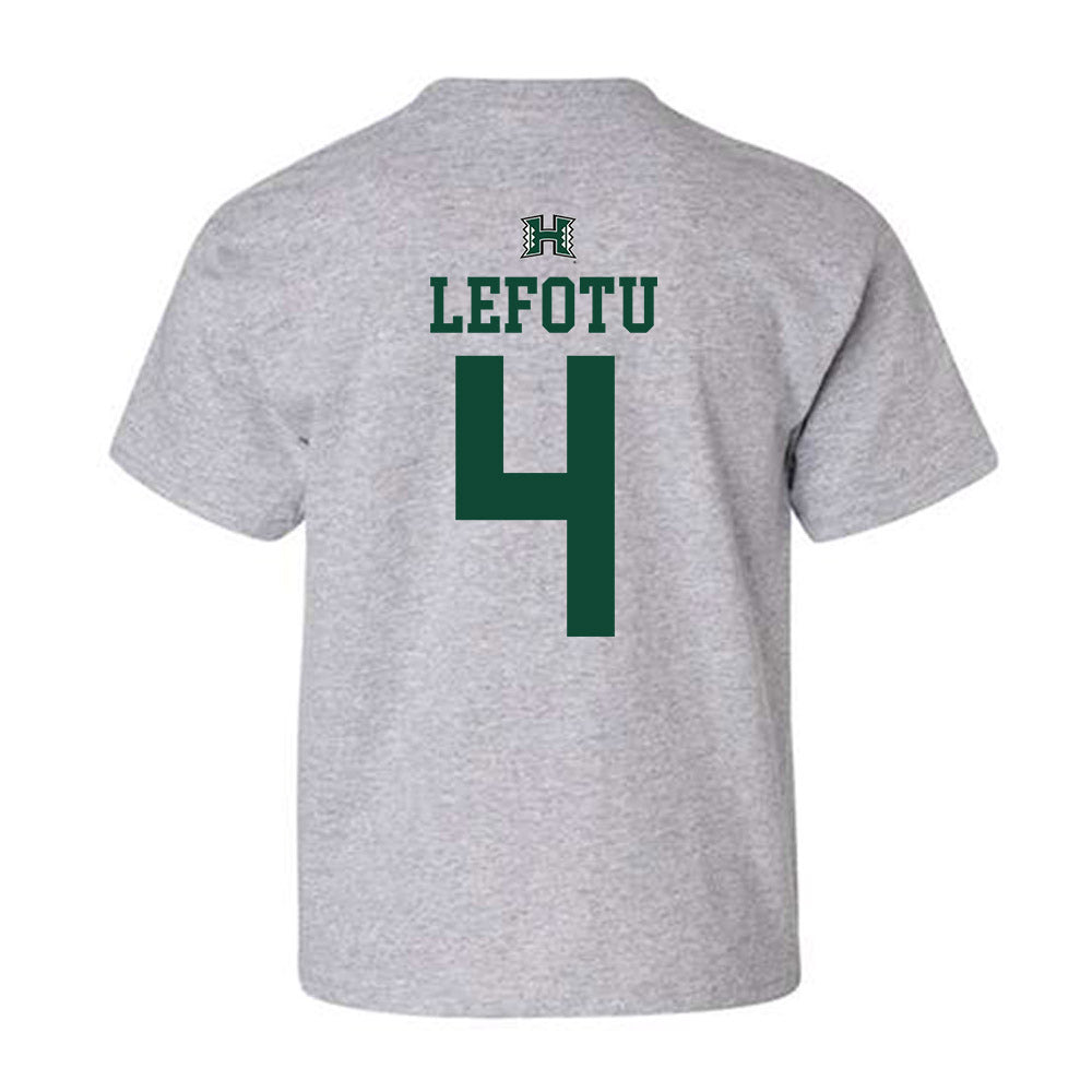 Hawaii - NCAA Women's Basketball : Jovi Lefotu - Sports Shersey Youth T-Shirt-1