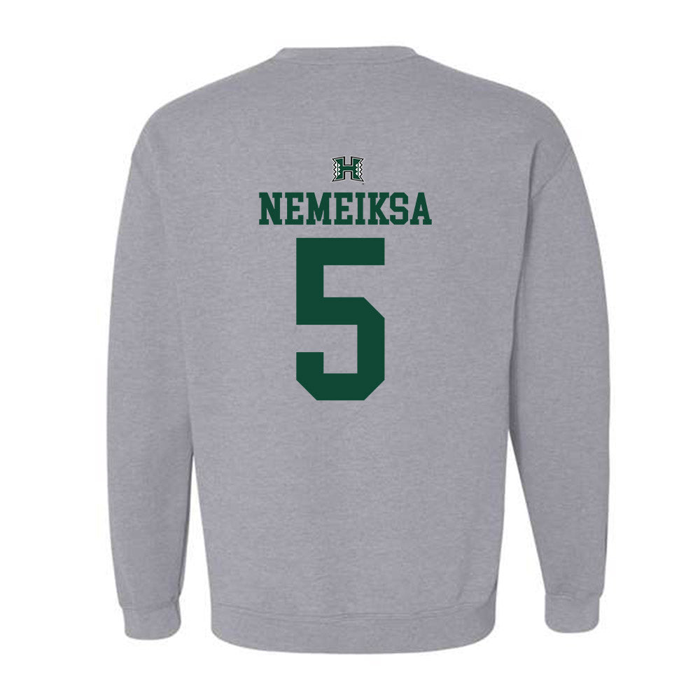 Hawaii - NCAA Men's Basketball : Gytis Nemeiksa - Sports Shersey Crewneck Sweatshirt