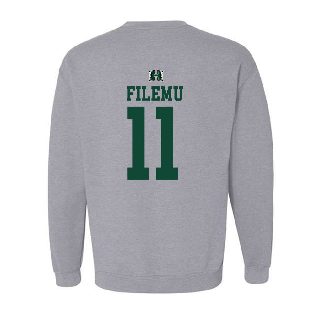 Hawaii - NCAA Women's Basketball : Kira-May Filemu - Sports Shersey Crewneck Sweatshirt