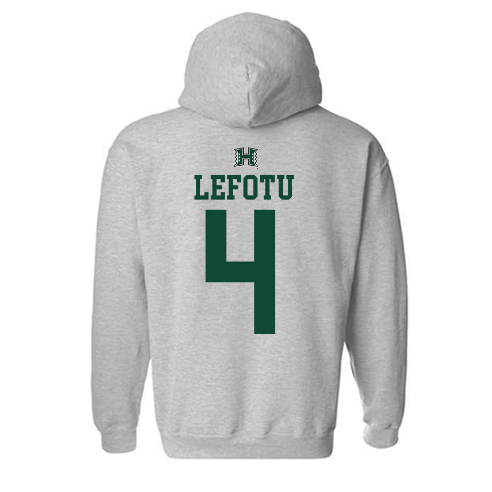 Hawaii - NCAA Women's Basketball : Jovi Lefotu - Sports Shersey Hooded Sweatshirt-1