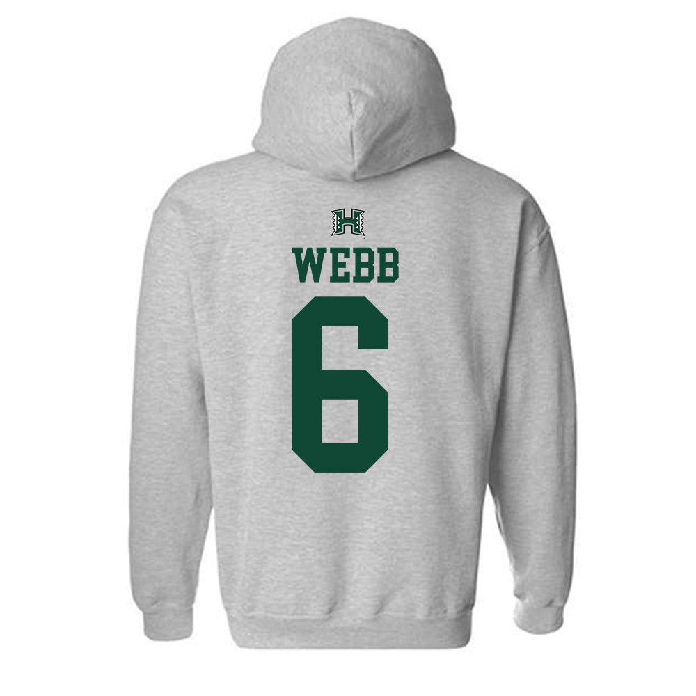 Hawaii - NCAA Women's Basketball : Kyra Webb - Sports Shersey Hooded Sweatshirt-1