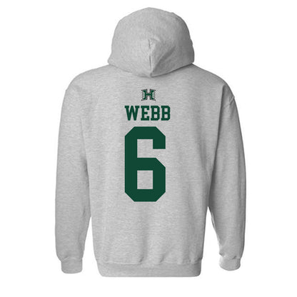 Hawaii - NCAA Women's Basketball : Kyra Webb - Sports Shersey Hooded Sweatshirt-1