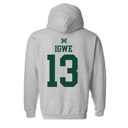 Hawaii - NCAA Men's Basketball : Roy Hideki Igwe - Sports Shersey Hooded Sweatshirt