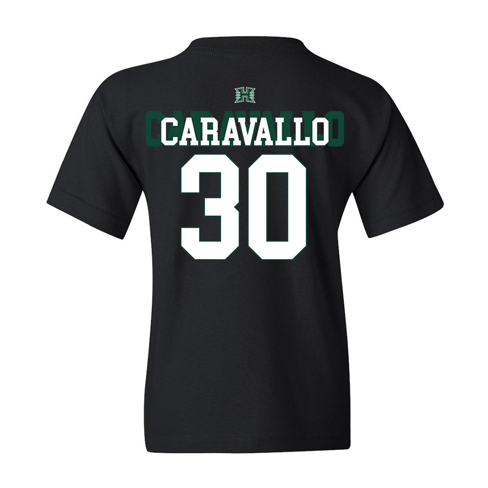 Hawaii - NCAA Football : Nazaiah Caravallo - Fashion Shersey Youth T-Shirt