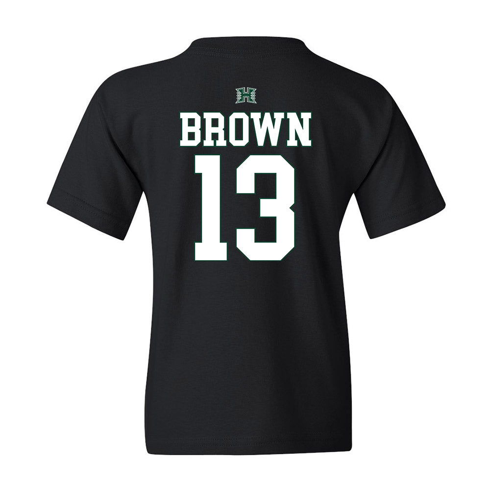 Hawaii - NCAA Football : Cbo Brown - Youth T-Shirt