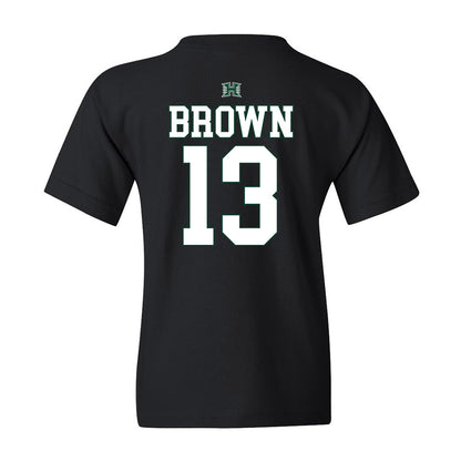 Hawaii - NCAA Football : Cbo Brown - Youth T-Shirt