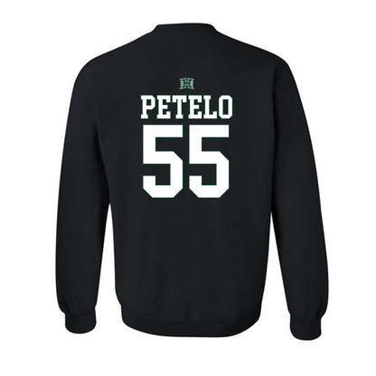 Hawaii - NCAA Football : Zoram Petelo - Sports Shersey Crewneck Sweatshirt-1