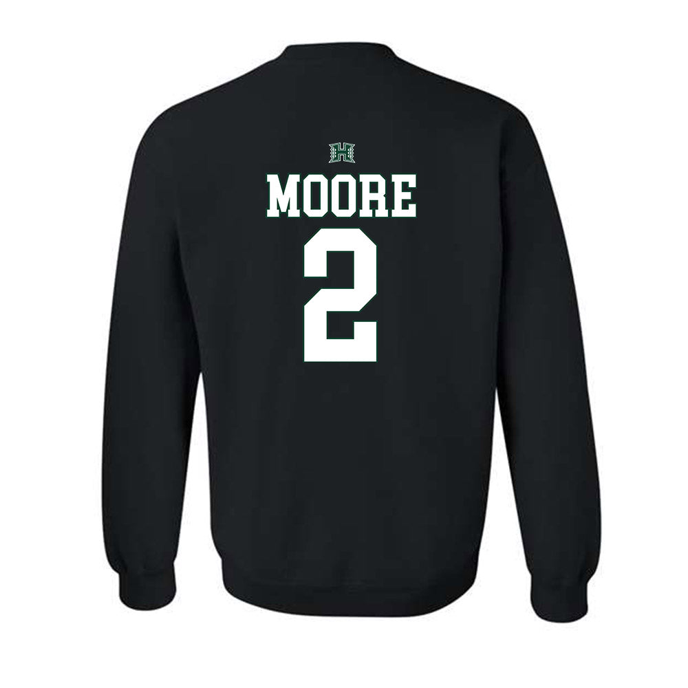 Hawaii - NCAA Football : Bronz Moore - Sports Shersey Crewneck Sweatshirt-1