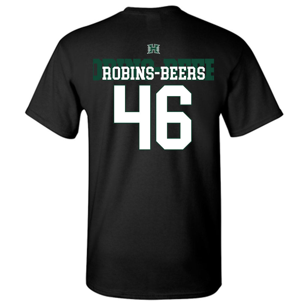 Hawaii - NCAA Football : Kellen Robins-Beers - Sports Shersey T-Shirt-1