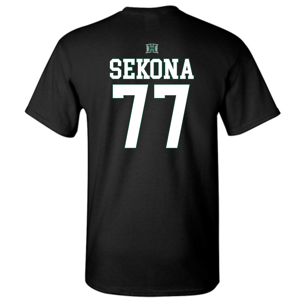 Hawaii - NCAA Football : Jamar Sekona - Sports Shersey T-Shirt-1