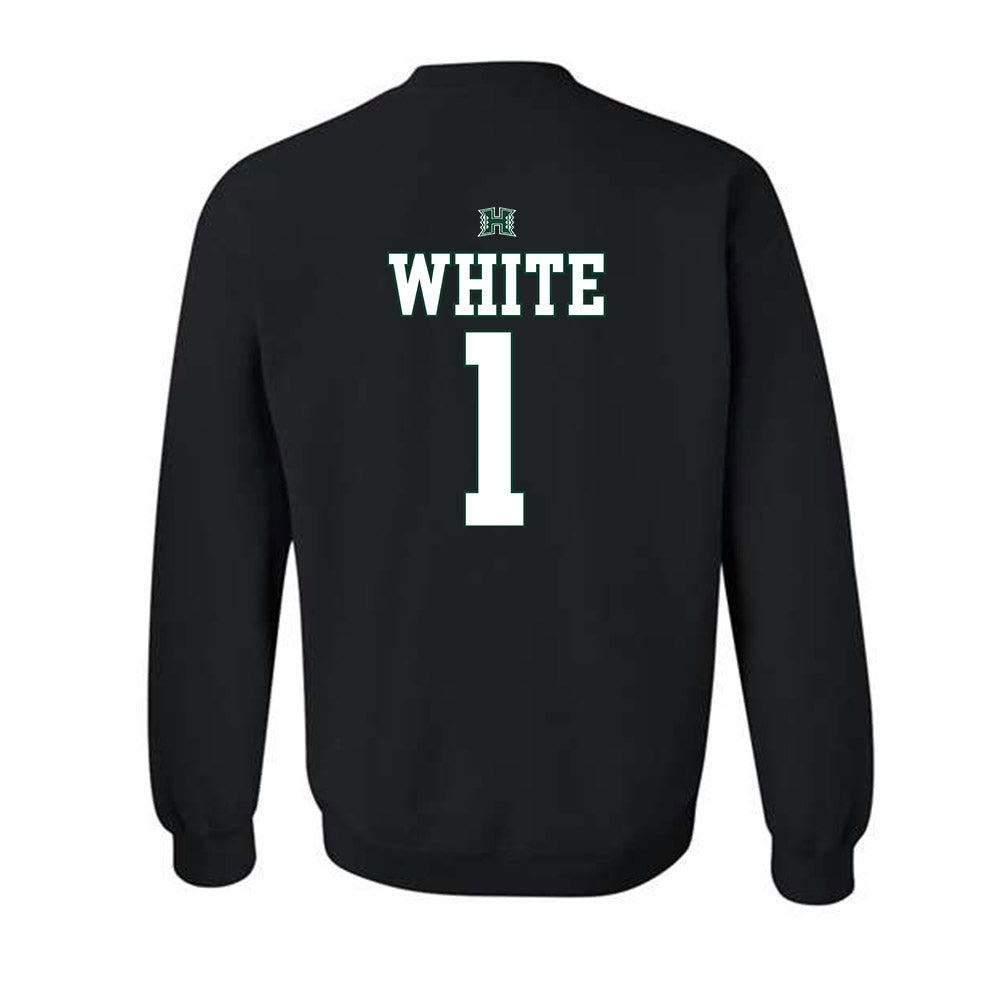 Hawaii - NCAA Football : Brandon White - Sports Shersey Crewneck Sweatshirt-1
