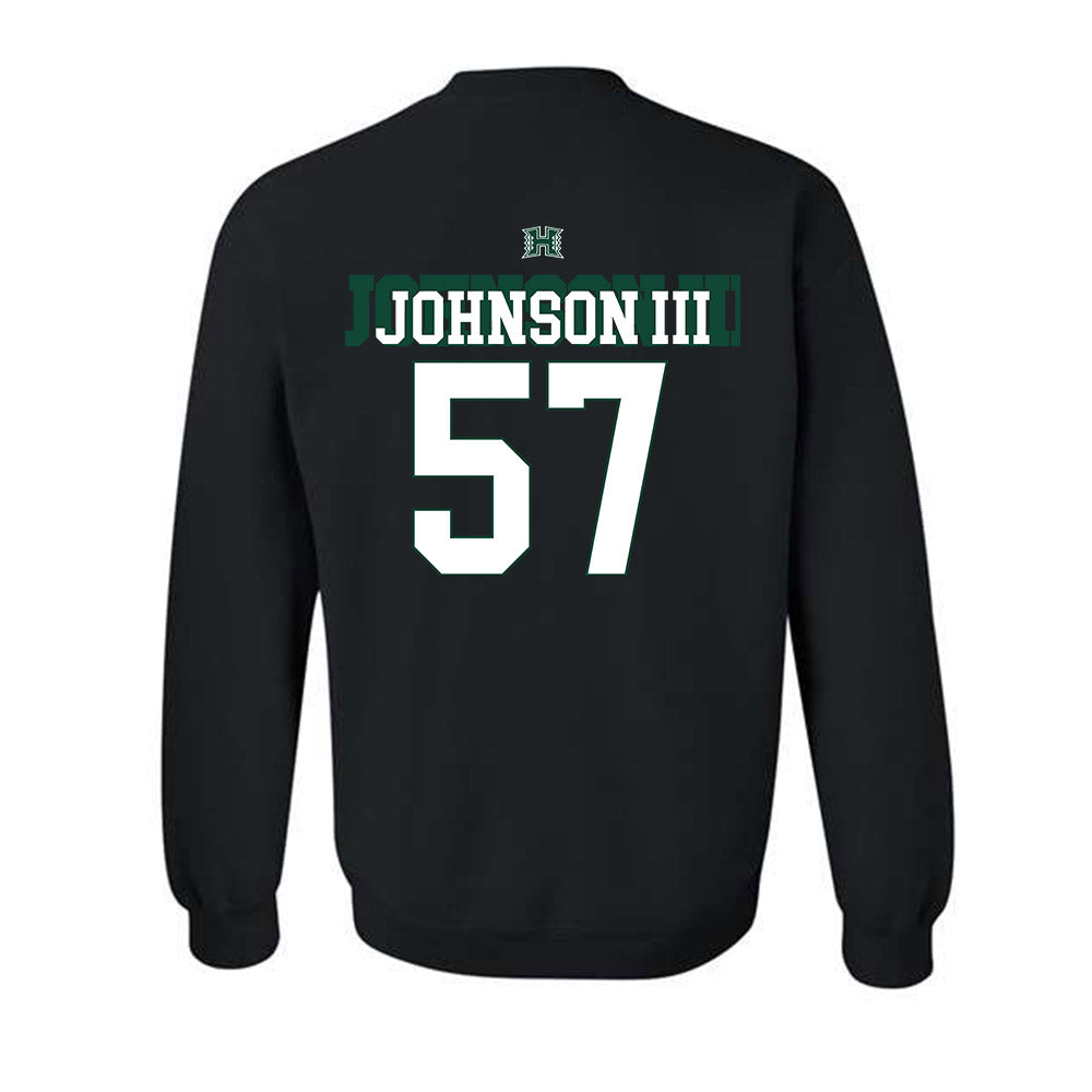 Hawaii - NCAA Football : Jackie Johnson III - Sports Shersey Crewneck Sweatshirt-1