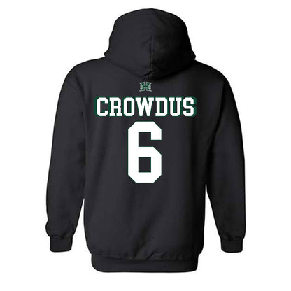 Hawaii - NCAA Football : Dekel Crowdus - Fashion Shersey Hooded Sweatshirt