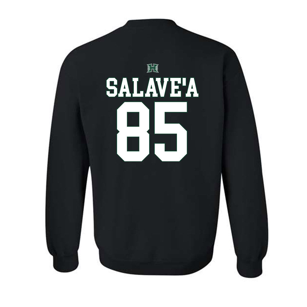 Hawaii - NCAA Football : Okland Salave'a - Sports Shersey Crewneck Sweatshirt-1