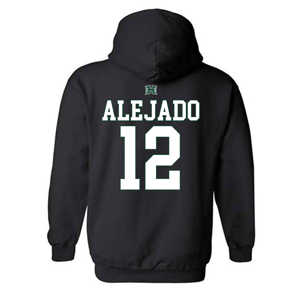 Hawaii - NCAA Football : Micah Alejado - Sports Shersey Hooded Sweatshirt-1