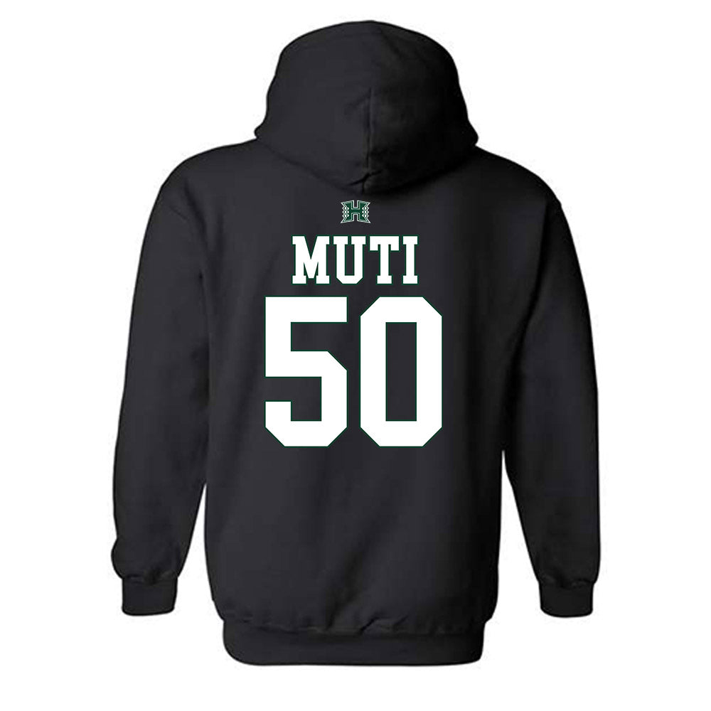 Hawaii - NCAA Football : Tu'i Neau Muti - Sports Shersey Hooded Sweatshirt-1