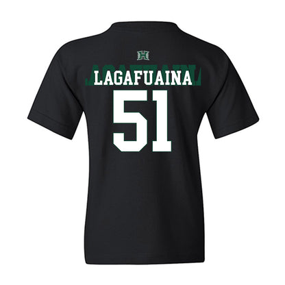 Hawaii - NCAA Football : LesterLaisene Lagafuaina - Sports Shersey Youth T-Shirt-1