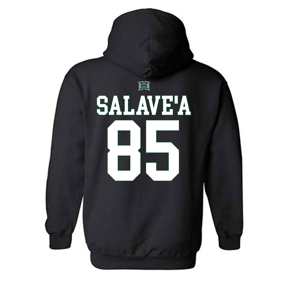 Hawaii - NCAA Football : Okland Salave'a - Sports Shersey Hooded Sweatshirt-1