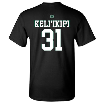 Hawaii - NCAA Football : Tryton Keli'ikipi - Sports Shersey T-Shirt-1