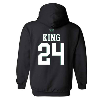 Hawaii - NCAA Football : Devyn King - Sports Shersey Hooded Sweatshirt-1