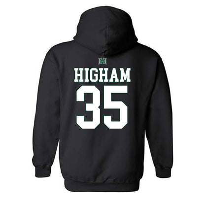 Hawaii - NCAA Football : Hunter Higham - Hooded Sweatshirt