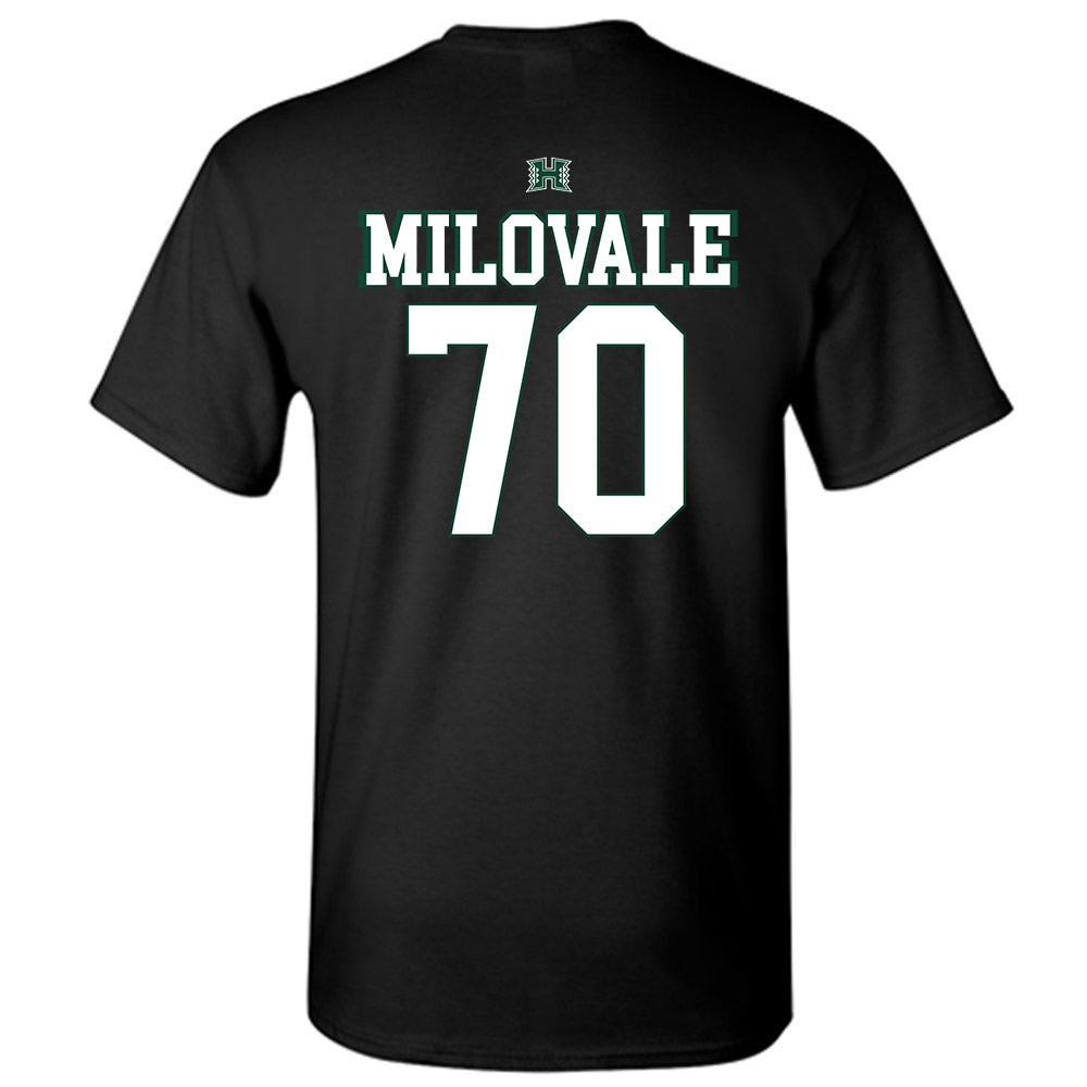 Hawaii - NCAA Football : James Milovale - Sports Shersey T-Shirt-1