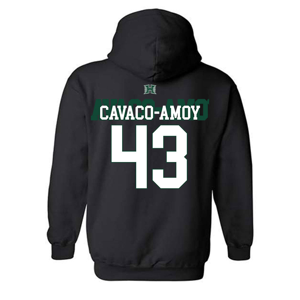 Hawaii - NCAA Football : Alika Cavaco-Amoy - Fashion Shersey Hooded Sweatshirt