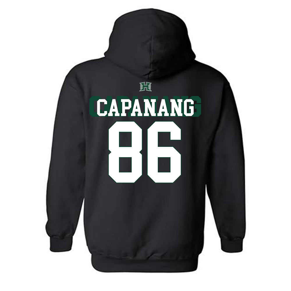 Hawaii - NCAA Football : Carlito Capanang - Fashion Shersey Hooded Sweatshirt