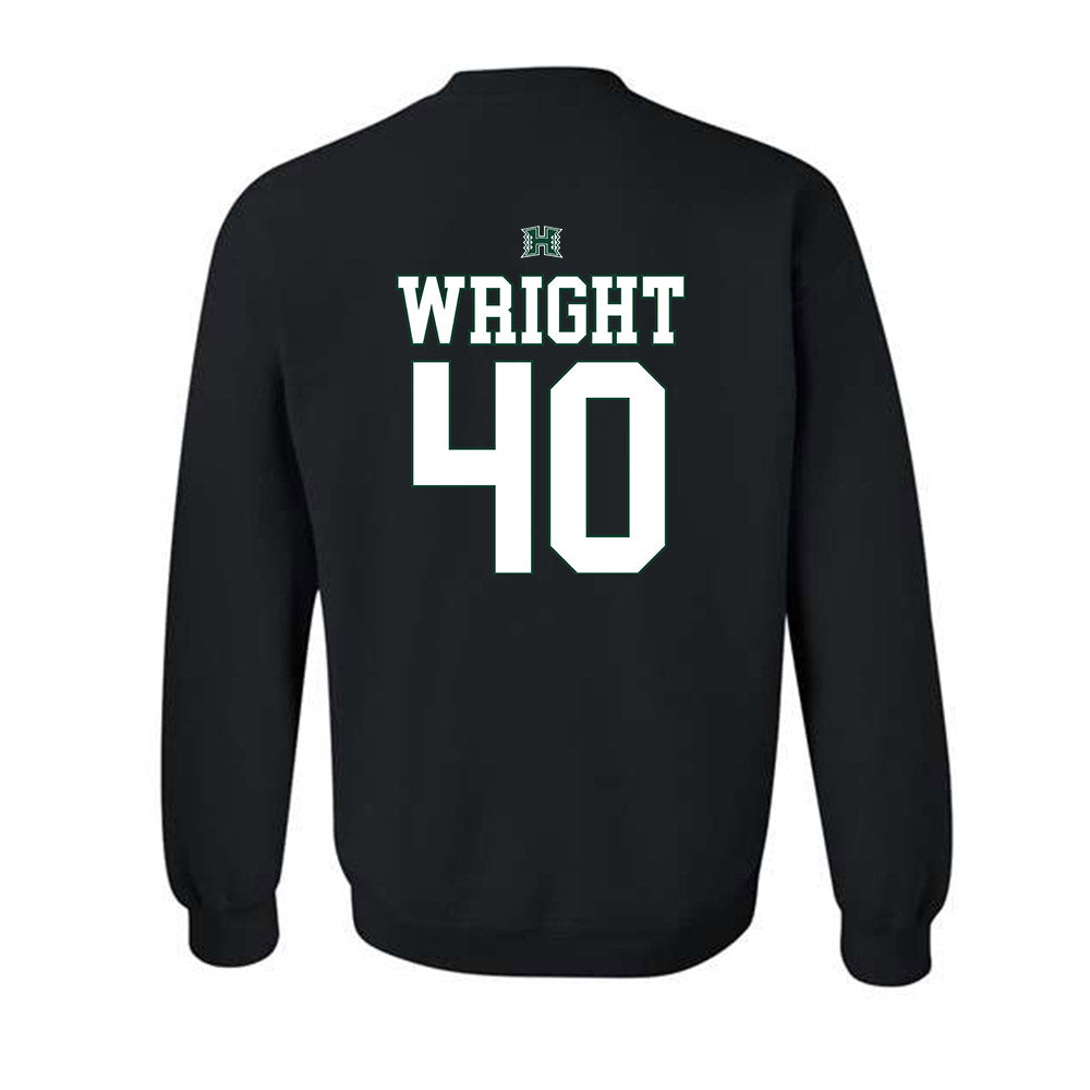 Hawaii - NCAA Football : Jeremiah Wright - Fashion Shersey Crewneck Sweatshirt