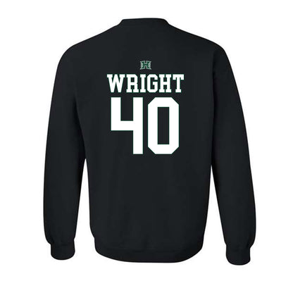 Hawaii - NCAA Football : Jeremiah Wright - Fashion Shersey Crewneck Sweatshirt