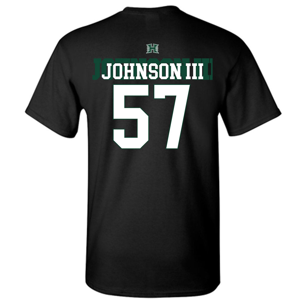 Hawaii - NCAA Football : Jackie Johnson III - Sports Shersey T-Shirt-1