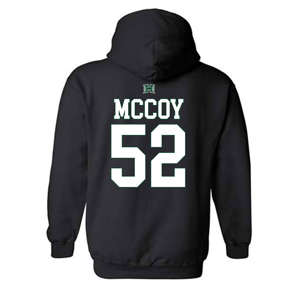 Hawaii - NCAA Football : Luther McCoy - Sports Shersey Hooded Sweatshirt-1